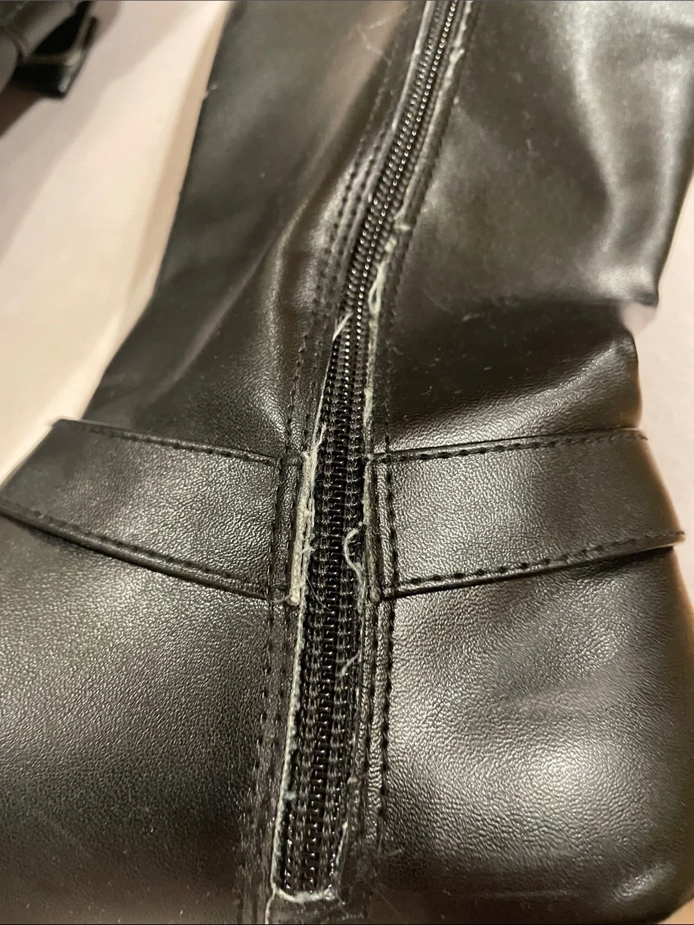Gymboree Black Girls Tall Faux-Leather Boots with Side Bow